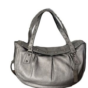 Botkier 'Sophia' Large Silver Satchel Handbag